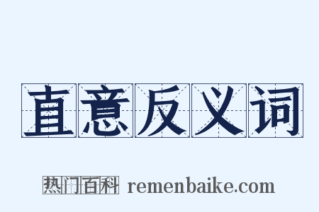 直意反义词是什么意思的图片